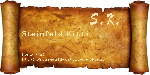 Steinfeld Kitti névjegykártya