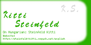 kitti steinfeld business card